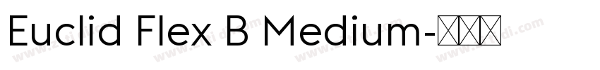 Euclid Flex B Medium字体转换 Euclid Flex B Medium字体转换